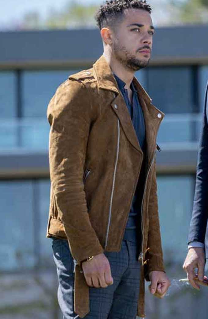 Nick Creegan Richard Wheatley Law And Order Brown Suede Jacket