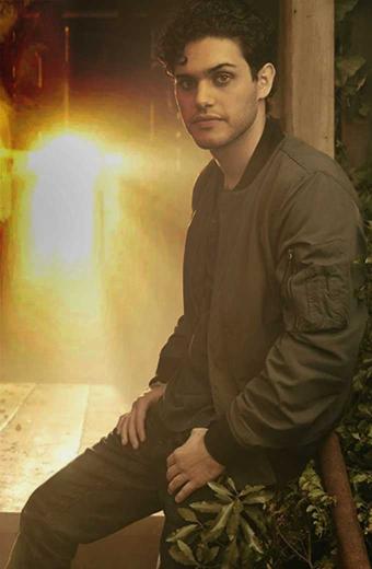 Landon Kirby Legacies Aria Shahghasemi Brown Bomber Jacket