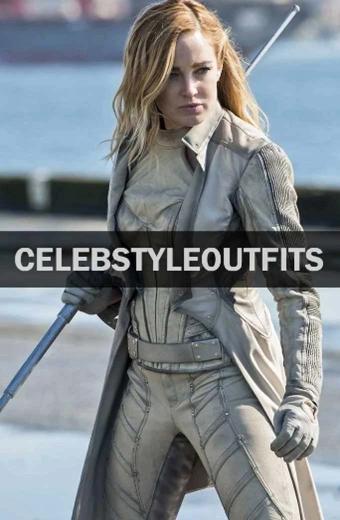 Caity Lotz Sara Lance Legends of Tomorrow White Canary Coat