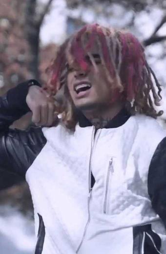Flex Like Ouu Lil Pump Quilted Black and White Leather Jacket