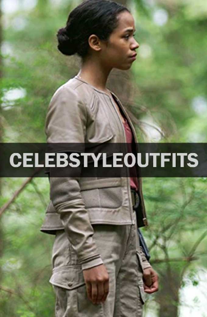 Lost Space Judy Robinson Taylor Russell Beige Leather Jacket