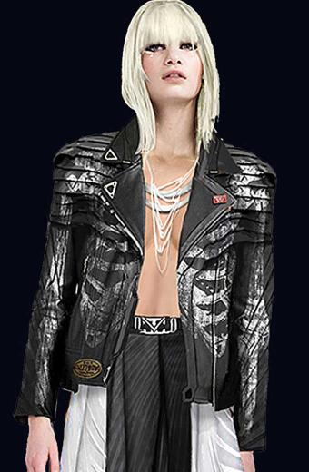 Ivrina Love Death Robots Christine Adams Black Quilted Jacket