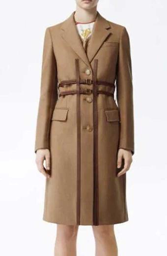 Darby Carter Anna Kendrick Love Life Brown Wool Trench Coat