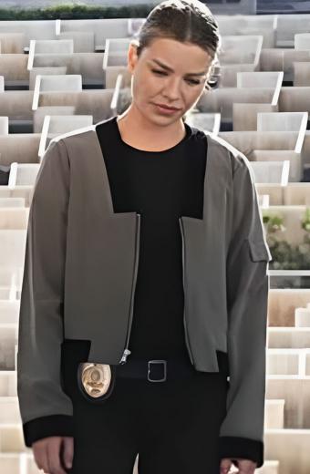 Chloe Decker Lauren German Lucifer TV Show Grey Cotton Jacket
