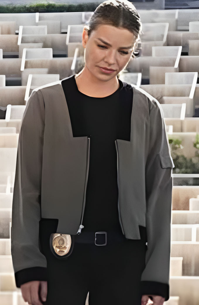 Chloe Decker Lauren German Lucifer TV Show Grey Cotton Jacket