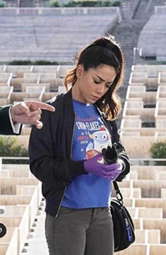 Ella Lopez Lucifer Aimee Garcia Bomber Black Cotton Jacket