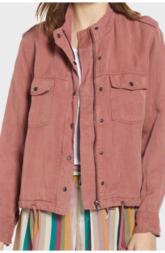 Lucifer TV Show Chasten Harmon Megan Garner Pink Cotton Jacket