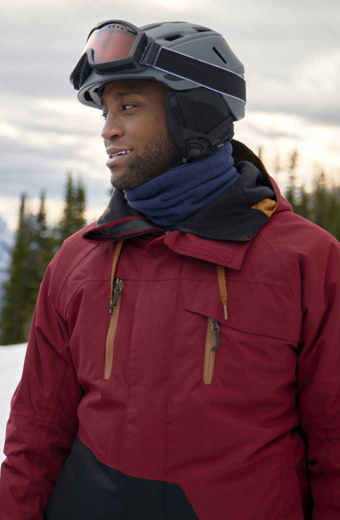 A Winter Getaway Brooks Darnell Maroon Jacket