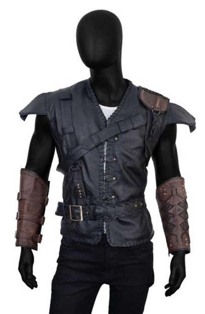 Chris Hemsworth The Huntsman Winter Eric Black Vest the-huntsman-eric-vest
