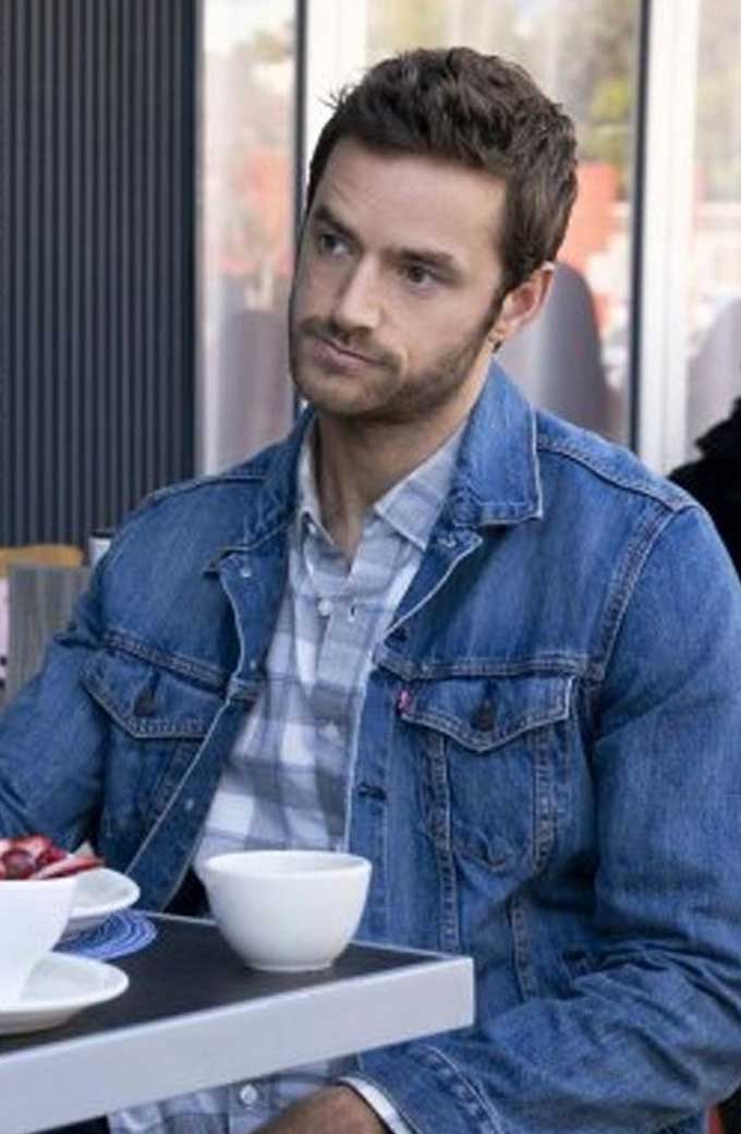 Jeremy Dollface TV Series Connor Hines Blue Denim Jacket