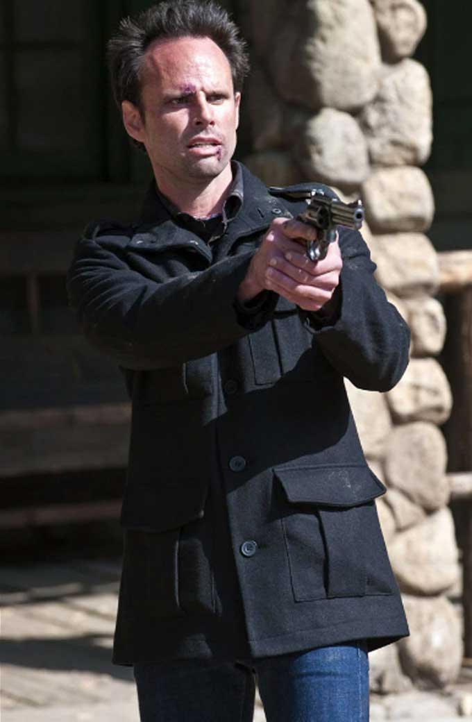 Justified Walton Goggins Boyd Crowder Cotton Coat