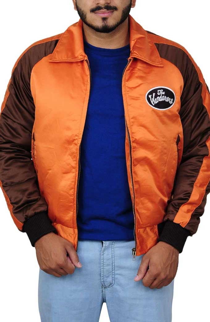 Richie The Wanderers Movie Ken Wahl Orange Satin Jacket