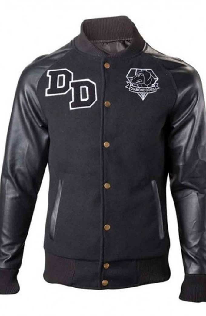 Metal Gear Solid Diamond Dogs Black Leather Jacket