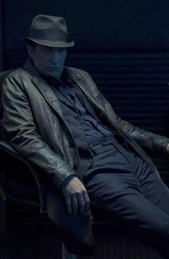 The Expanse Thomas Jane Black Leather Trench Coat