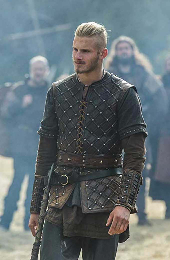 Bjorn Lothbrok Vikings Alexander Ludwig Brown Vest
