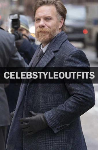 Marc Menchaca Manifest James Griffin Blue Long Trench Coat