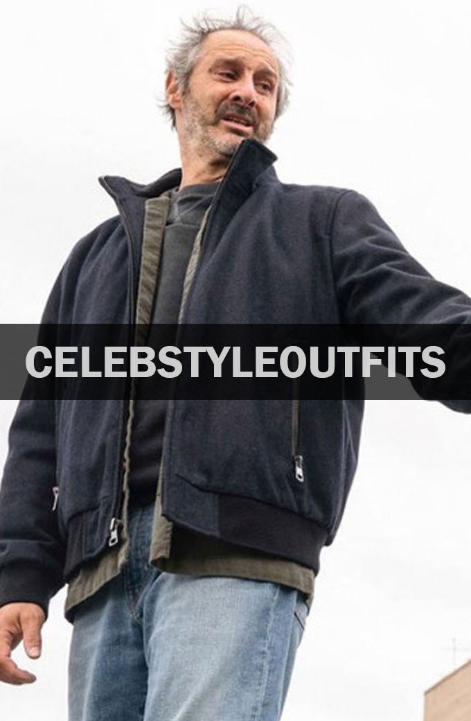 Manifest Richard Topol Harvey Stein Bomber Blue Wool Jacket manifest-richard-topol-blue-jacket