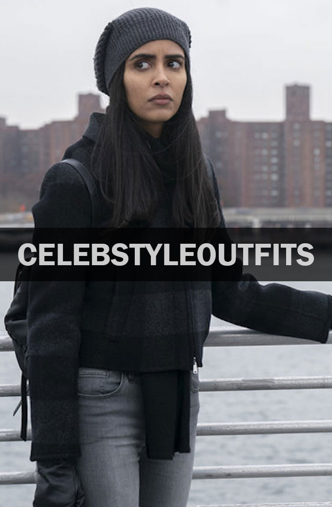 Manifest TV Series Parveen Kaur Saanvi Bahl Black Wool Jacket manifest-saanvi-bahl-wool-jacket