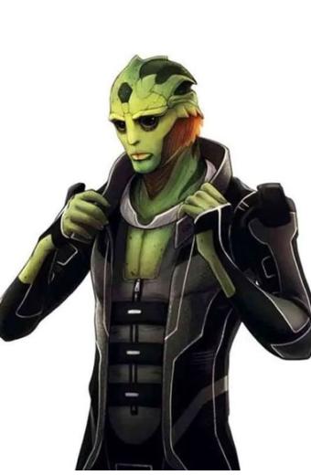 Thane Krios Mass Effect Gaming Black Cosplay Leather Jacket
