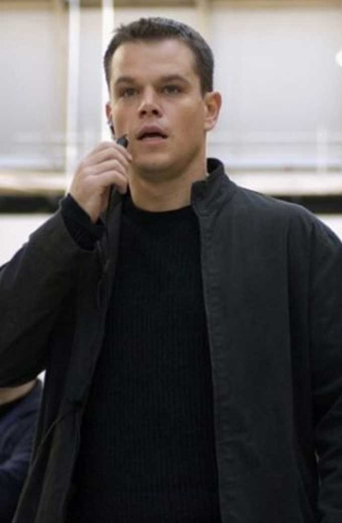The Bourne Ultimatum Matt Damon Black Jacket
