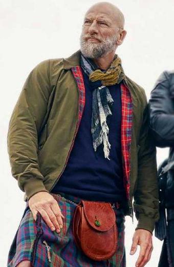 Men in Kilts TV Series Graham McTavish Green Bomber Jacket