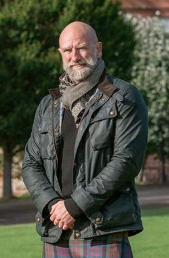 Men in Kilts TV Series Graham McTavish Black Bomber Jacket