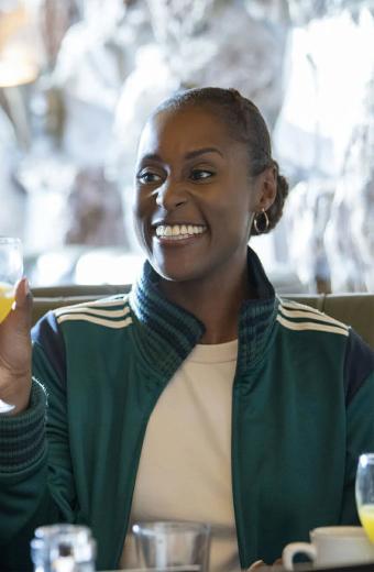 Issa Rae Insecure Issa Dee Green Cotton Track Jacket