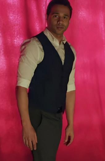 Corbin Bleu A Christmas Dance Reunion Black Vest