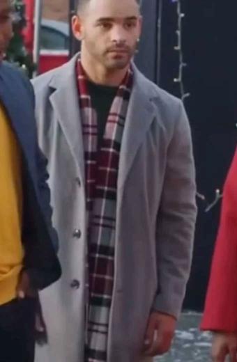 A Holiday In Harlem Will Adams Caleb Grey Wool Trench Coat