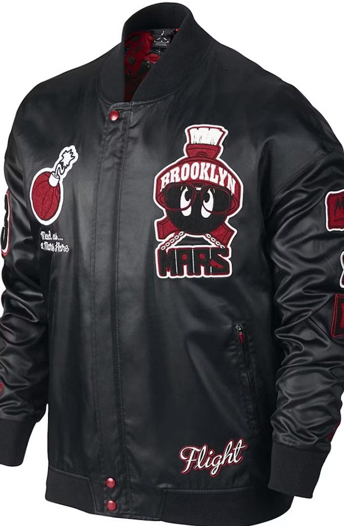 Marvin The Martian Air Jordan Bomber Leather Jacket