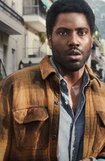 John David Washington Beckett Plaid Brown Checked Wool Jacket