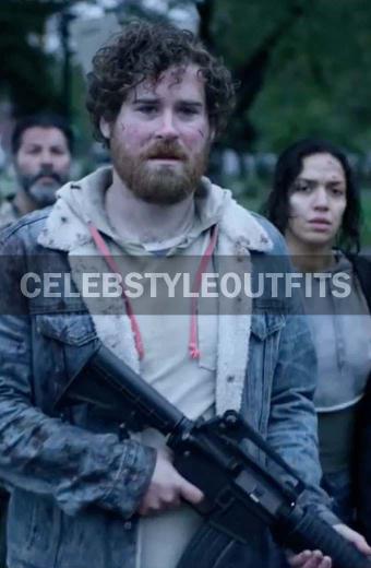 Kelsey Flower Black Summer TV Series Lance Blue Denim Jacket
