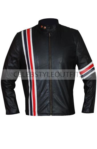 Wyatt Easy Rider Peter Fonda Black Biker Leather Jacket