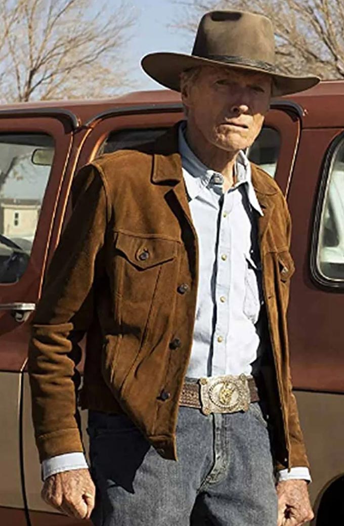 Cry Macho Movie Clint Eastwood Miko Brown Suede Jacket