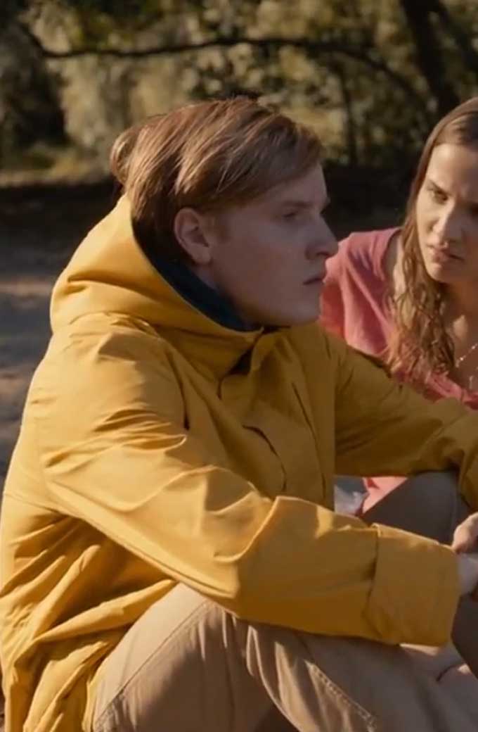 Jonas Kahnwald Louis Hofmann Dark Yellow Parachute Jacket