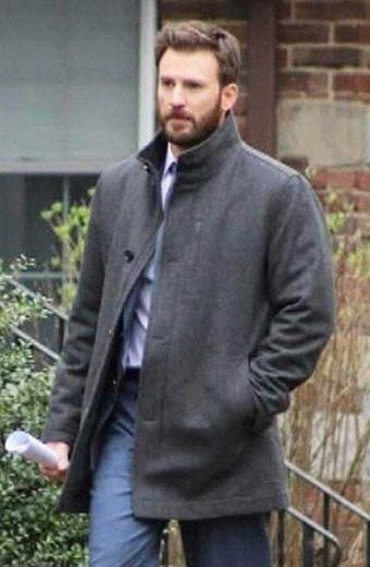Defending Jacob TV Show Chris Evans Andy Barber Grey Wool Coat