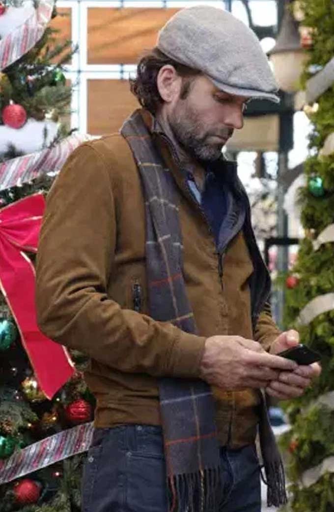 Eion Bailey Josh Deliver by Christmas Brown Suede Jacket josh-deliver-by-christmas-jacket