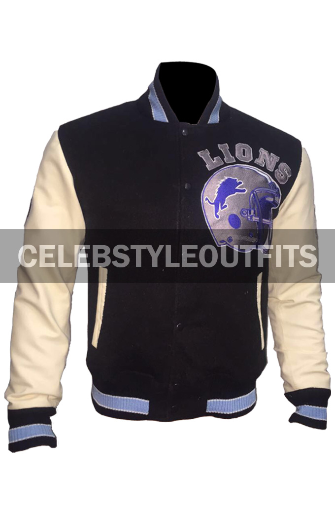 Beverly Hills Cop Detroit Lions Axel Foley Letterman Jacket