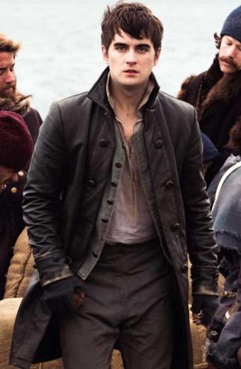 Michael Smyth Frontier Landon Liboiron Black Leather Coat
