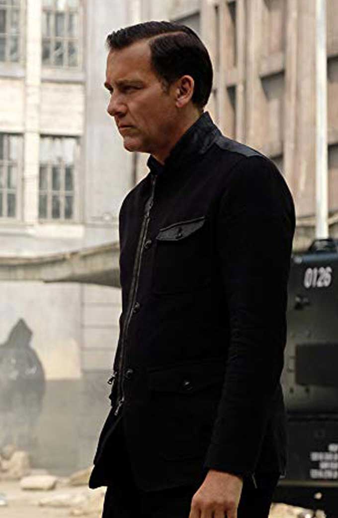 Clay Verris Gemini Man Clive Owen Mens Black Wool Jacket