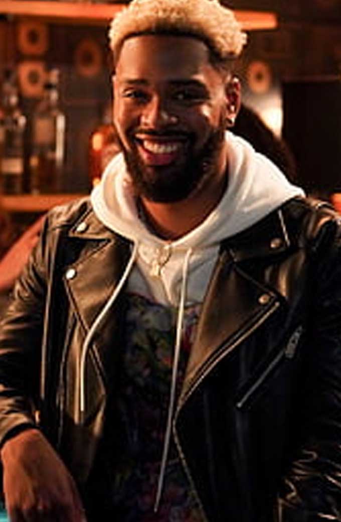 Warren Egypt Franklin Grown-ish Des Biker Black Leather Jacket warren-egypt-franklin-grown-ish-jacket