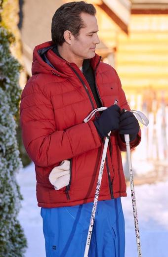 Hearts Of Winter Grant Oliver Red Puffer Jacket