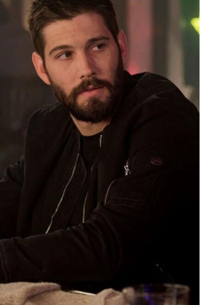 Casey Deidrick Max Parish In The Dark Black Bomber Jacket in-the-dark-max-parish-black-jacket