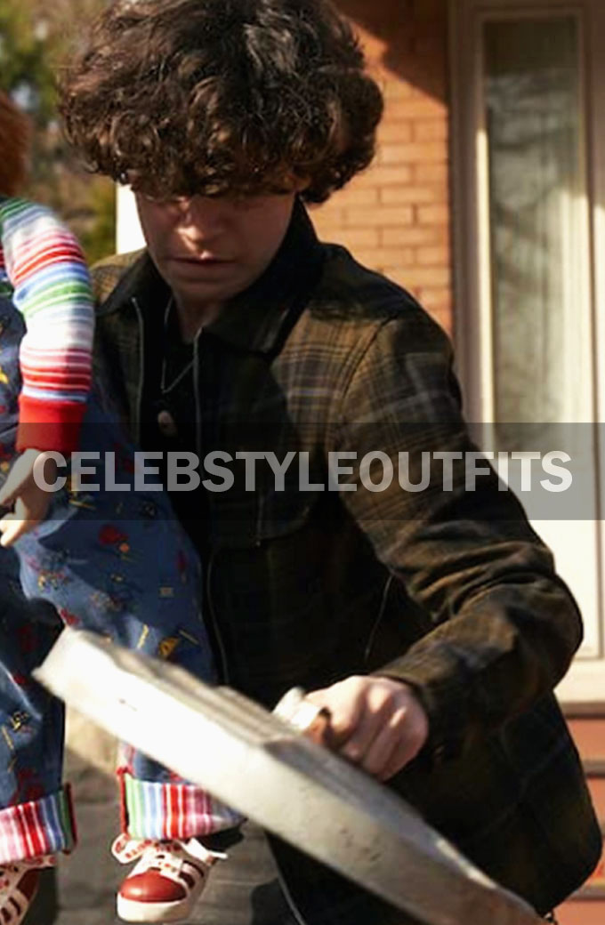 Jake Wheeler Chucky Zackary Arthur Checked Black Plaid Jacket