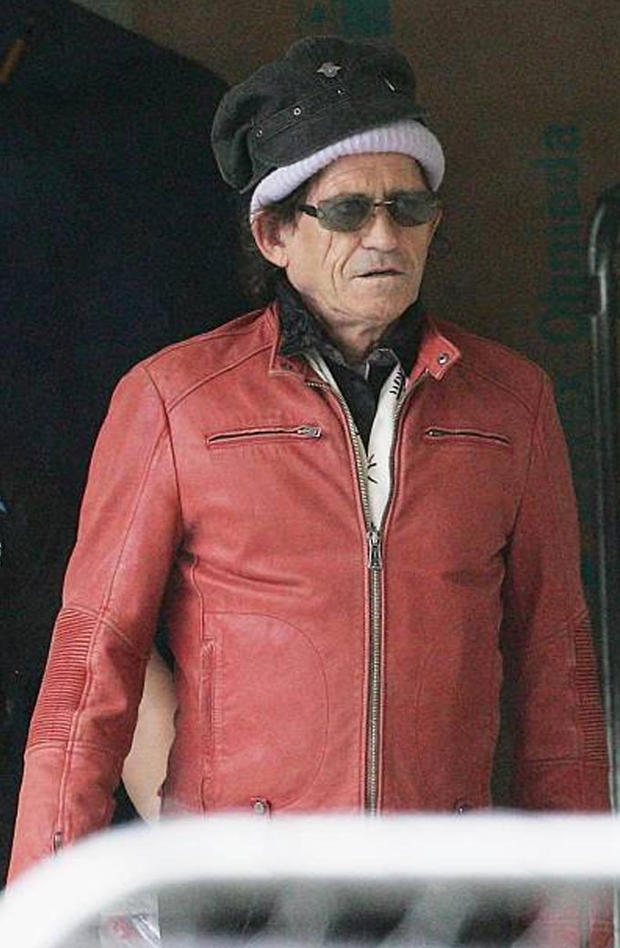 Concert Tour Keith Richards Musician Leather Jacket