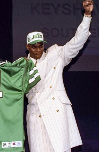 National Football League Keyshawn Johnson White Coat