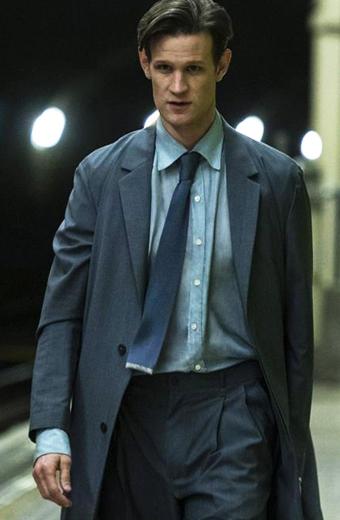 Morbius Loxias Crown Matt Smith Grey Wool Trench Long Coat