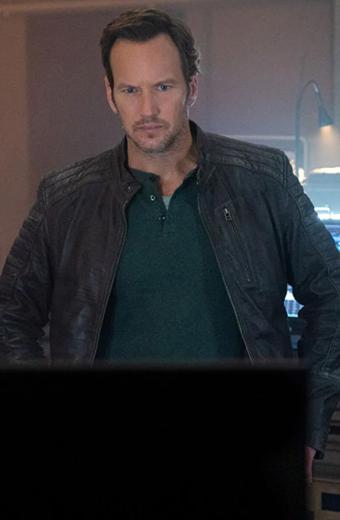 Patrick Wilson Moonfall Brian Harper Black Biker Jacket