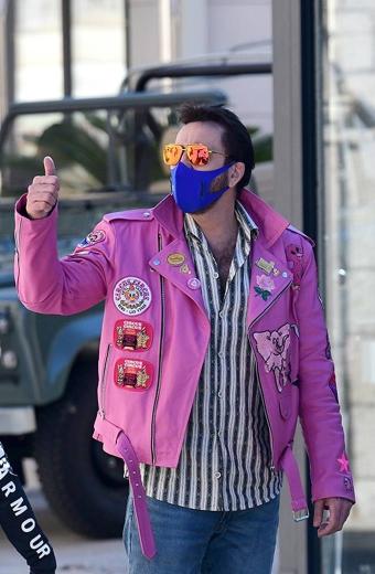 The Unbearable Weight of Massive Talent Nicolas Cage Biker Jacket
