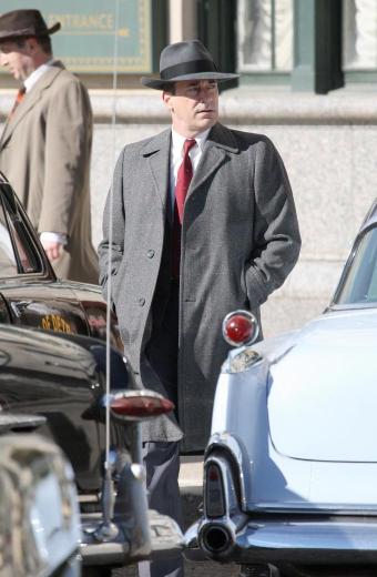 Jon Hamm No Sudden Move Joe Finney Grey Trench Coat